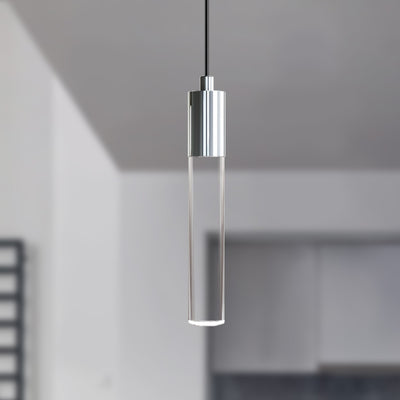 Tall Clear Light Guide Pendant Lighting