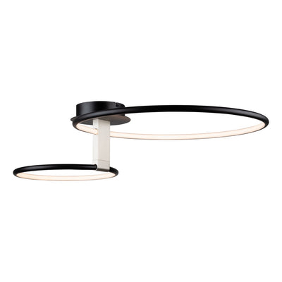 Halo Double Semi Flush Ceiling Light