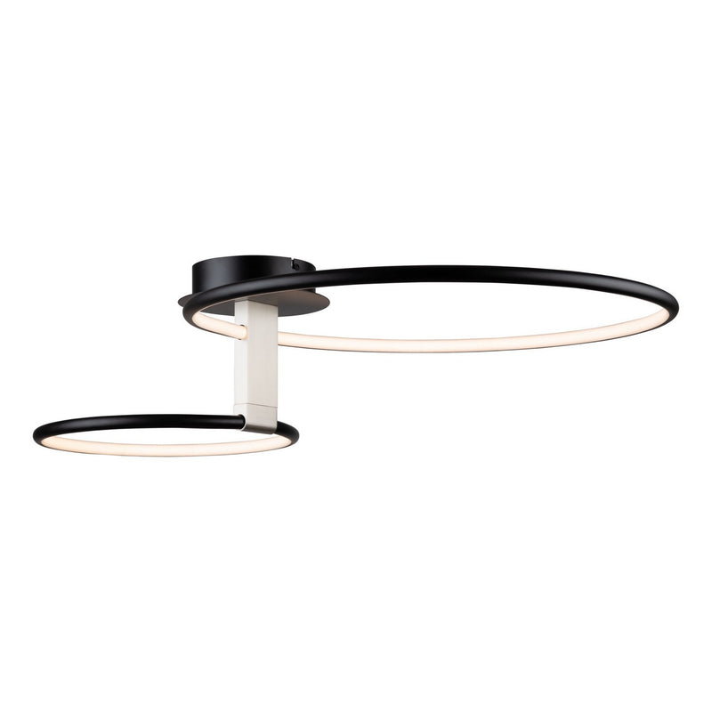Halo Double Semi Flush Ceiling Light