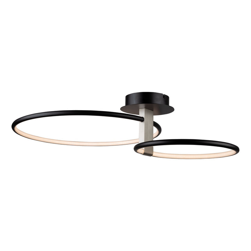 Halo Double Semi Flush Ceiling Light
