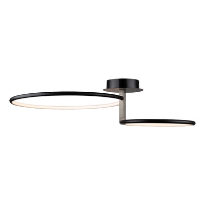 Halo Double Semi Flush Ceiling Light