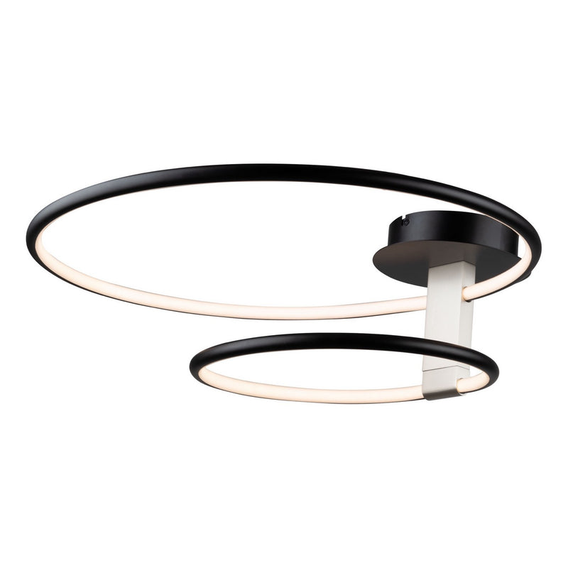 Halo Double Semi Flush Ceiling Light