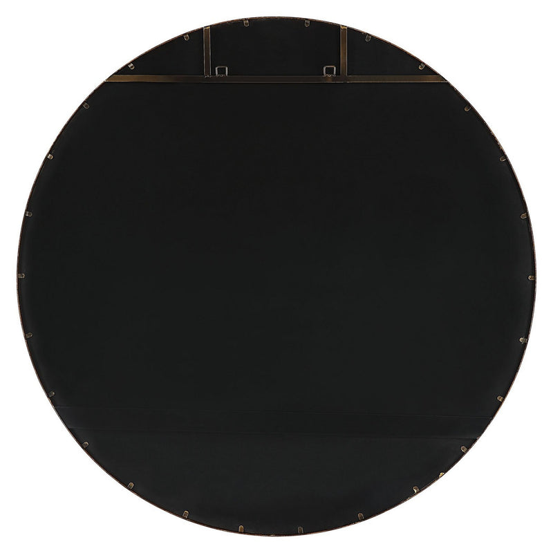 Junius Large Gold Round Mirror