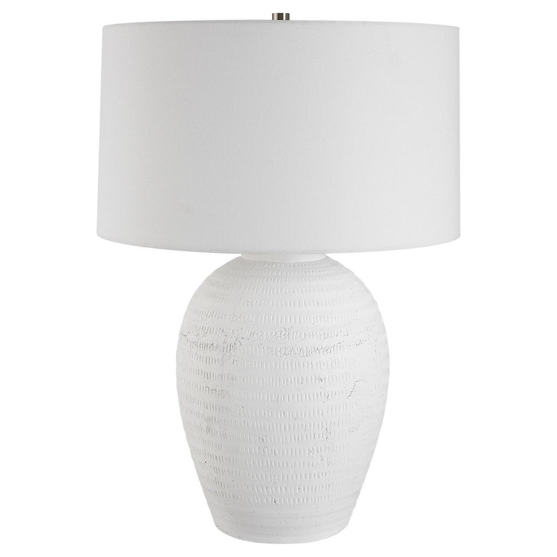Reyna Chalk White Table Lamp