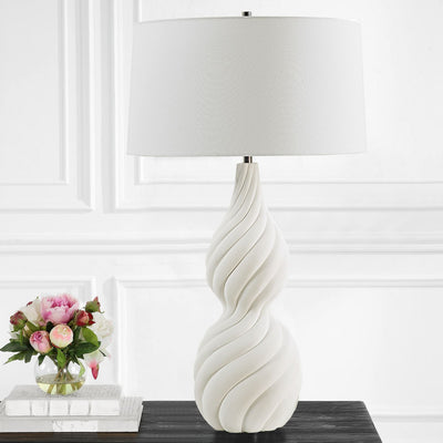 Twisted Swirl Twisted Swirl White Table Lamp