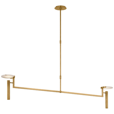 Visual Comfort Signature - KW 5605AB-ALB - LED Chandelier - Melange - Antique-Burnished Brass