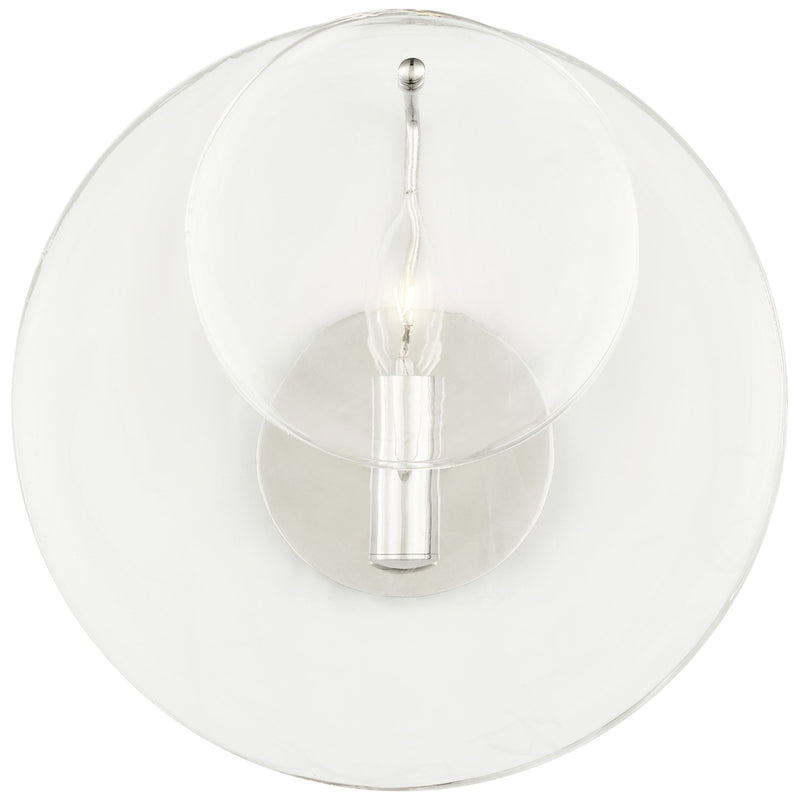 Visual Comfort Signature - ARN 2455PN-CSG - One Light Wall Sconce - Loire - Polished Nickel