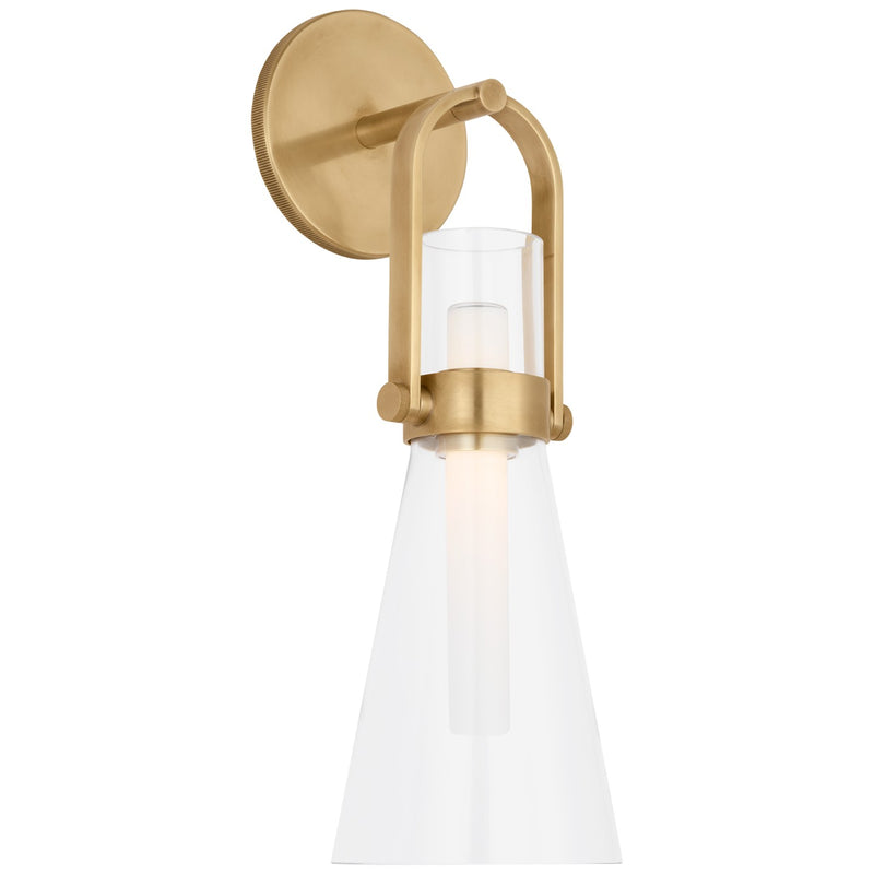 Visual Comfort Signature - IKF 2450HAB-CG - LED Wall Sconce - Larkin - Hand-Rubbed Antique Brass