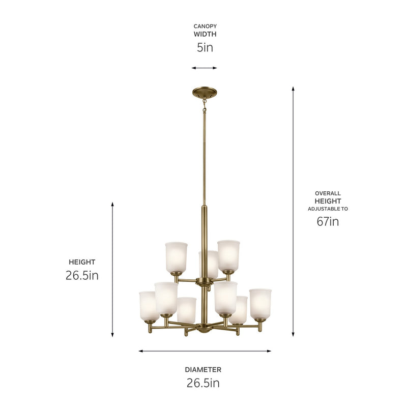 Shailene 2 Tier Chandelier