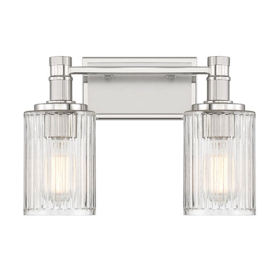 Savoy House - 8-1102-2-146 - Two Light Bathroom Vanity - Concord - Silver and Polished Nickel