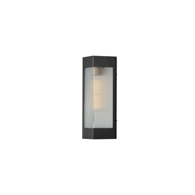 Maxim - 30761CRBKAB - One Light Outdoor Wall Sconce - Triform - Black / Antique Brass