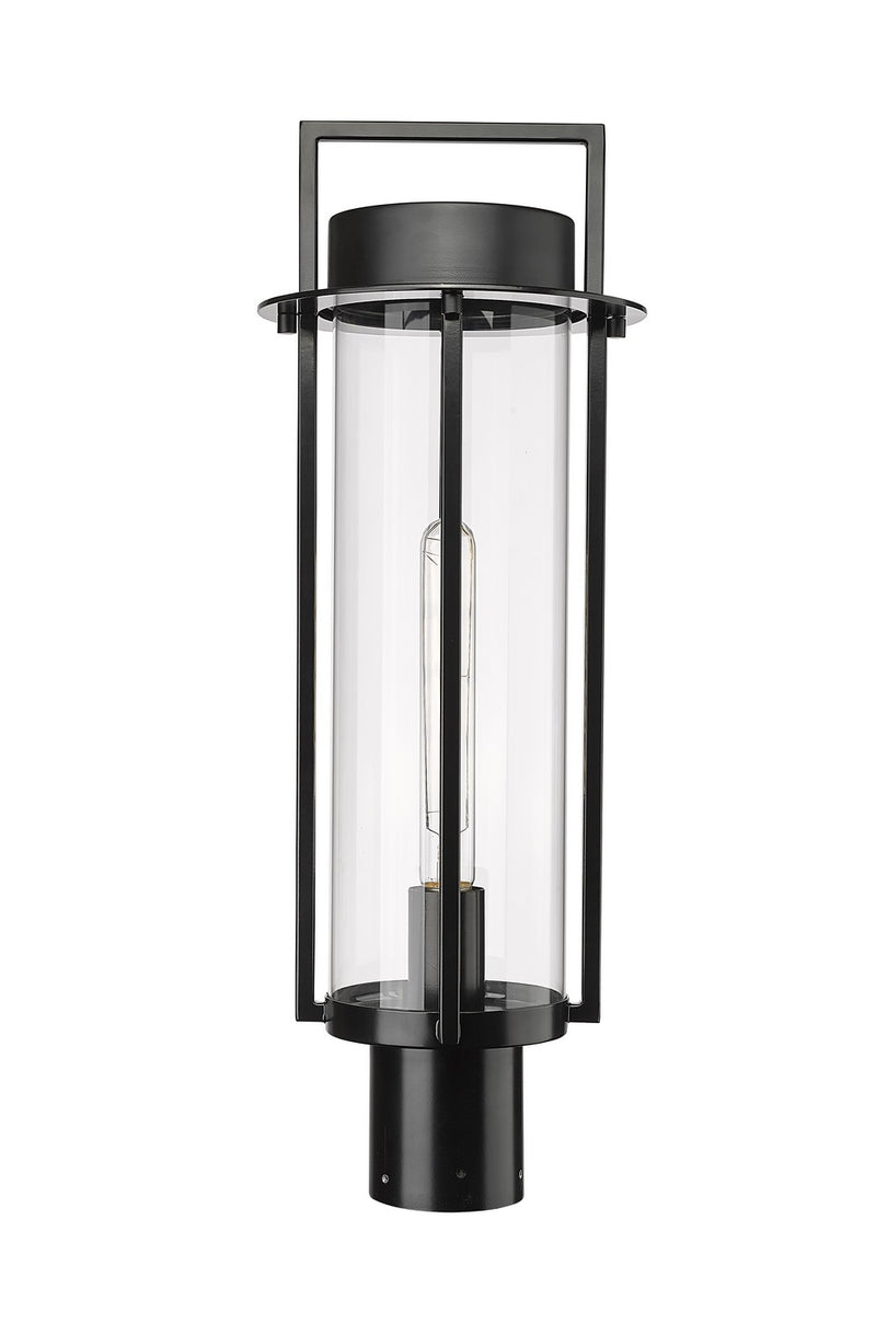 Millennium - 10531-PBK - One Light Outdoor Post Lantern - Russell - Powder Coated Black