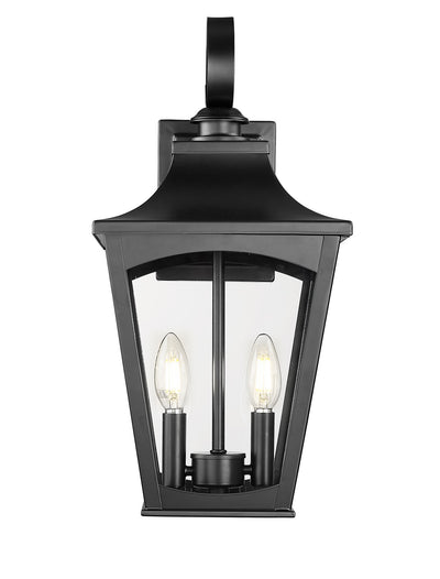 Millennium - 10921-PBK - Two Light Outdoor Wall Sconce - Curry - Powder Coated Black