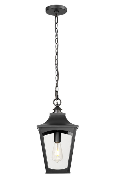 Millennium - 10931-PBK - One Light Outdoor Hanging Lantern - Curry - Powder Coated Black