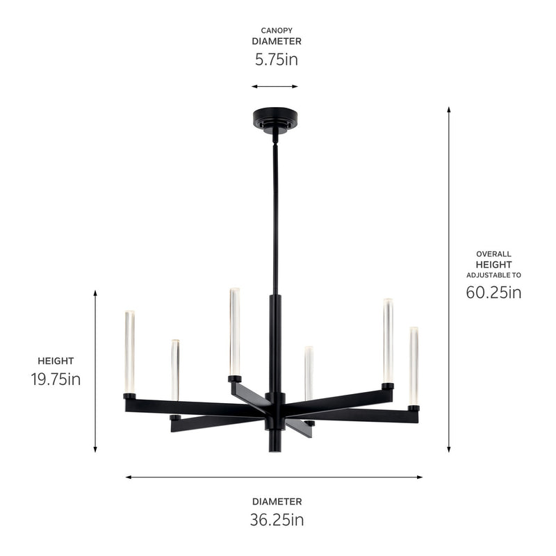 Sycara Chandelier 1 Tier Medium