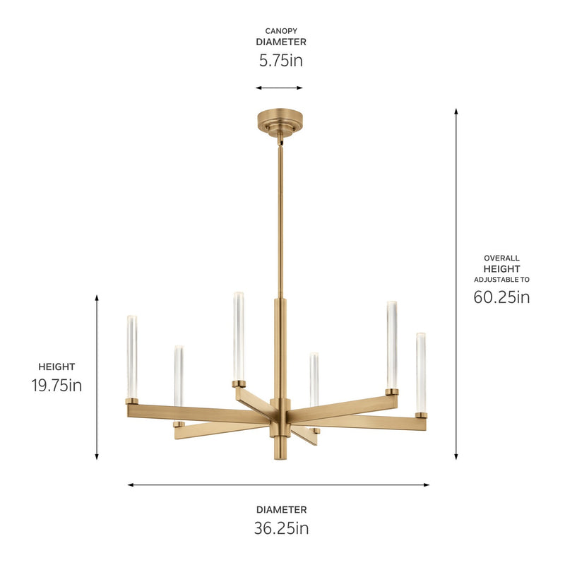 Sycara Chandelier 1 Tier Medium