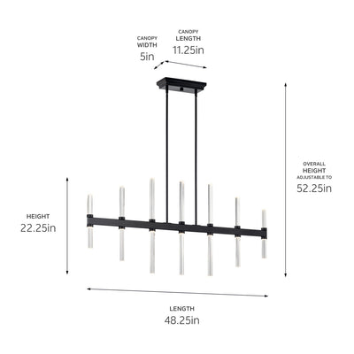 Sycara Linear Chandelier