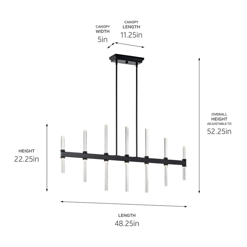 Sycara Linear Chandelier