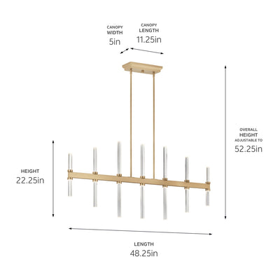 Sycara Linear Chandelier