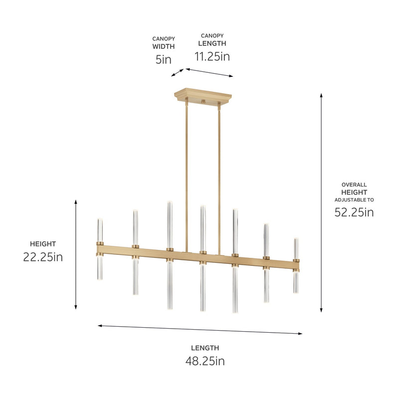 Sycara Linear Chandelier