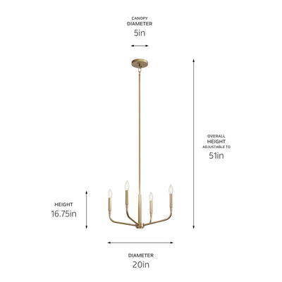 Madden Chandelier/Semi Flush