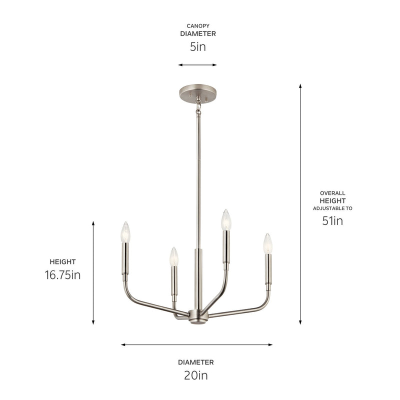 Madden Chandelier/Semi Flush