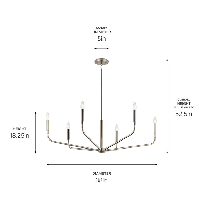 Madden Chandelier 1 Tier Large