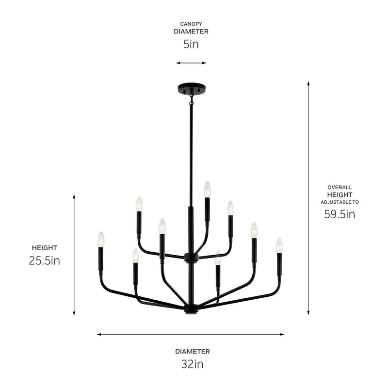 Madden 2 Tier Chandelier