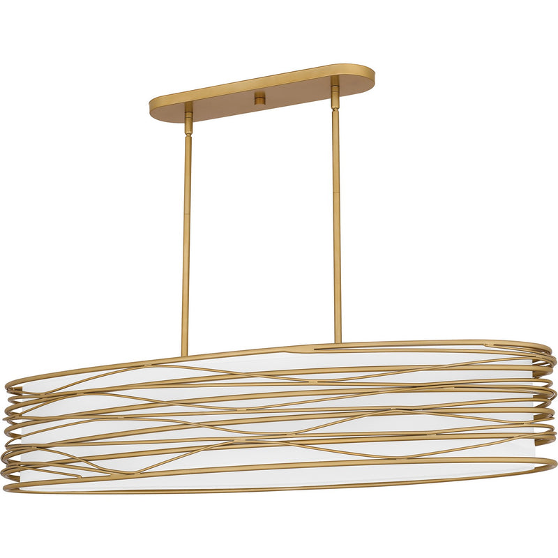 Spiral Linear Chandelier