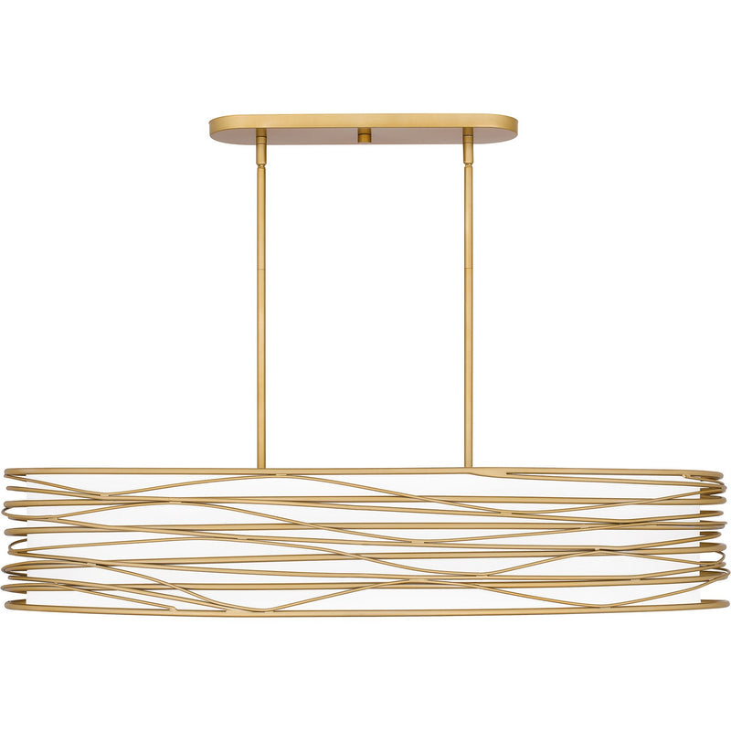 Spiral Linear Chandelier