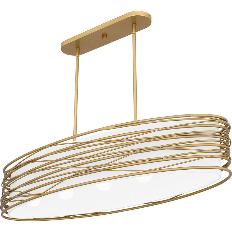 Spiral Linear Chandelier