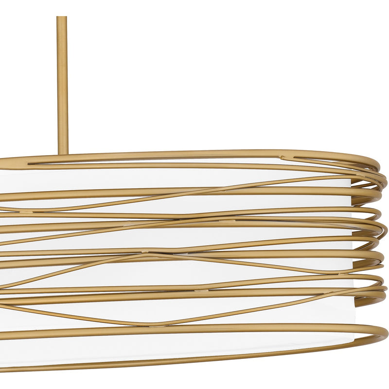 Spiral Linear Chandelier