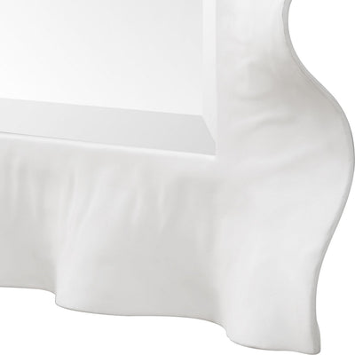 Haya Scalloped White Mirror