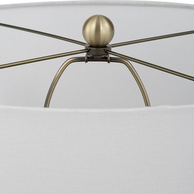 Graphite Ribbed Table Lamp