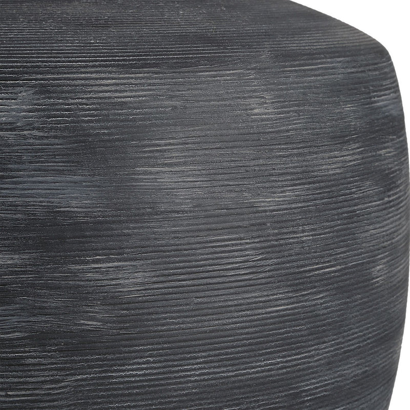 Graphite Ribbed Table Lamp