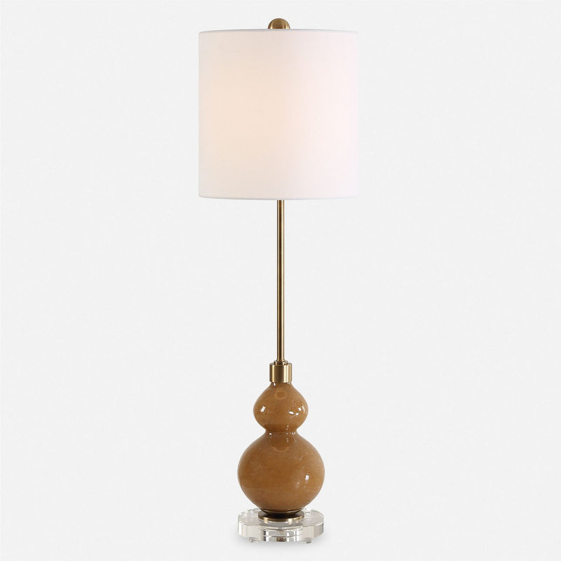 Sienna Caramel Glass Buffet Lamp