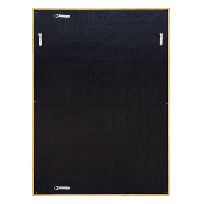 Overlap Teak Wood Mirror