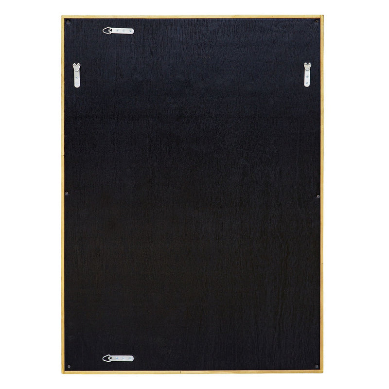 Overlap Teak Wood Mirror