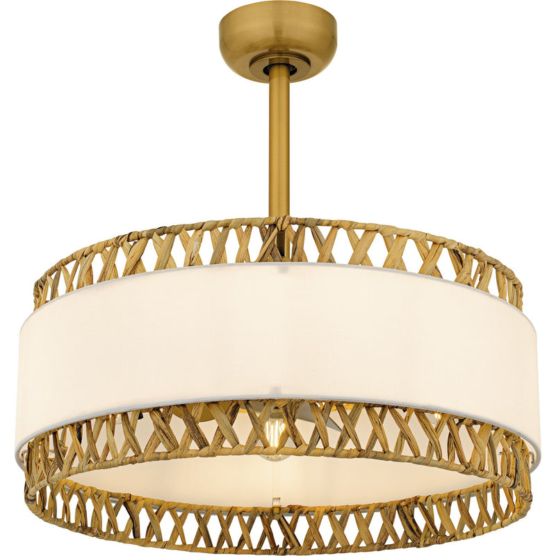 Quoizel - KAT3124BRG - Four Light Fan Light - Kate - Brushed Gold