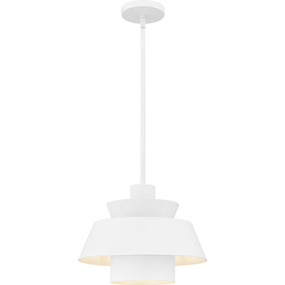 Quoizel - LMI1814W - One Light Pendant - Lumi - Matte White
