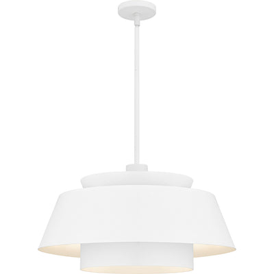 Quoizel - LMI2824W - Three Light Pendant - Lumi - Matte White