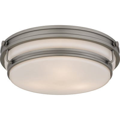 Quoizel - QFL6776AN - Three Light Flush Mount - Grafton - Antique Nickel