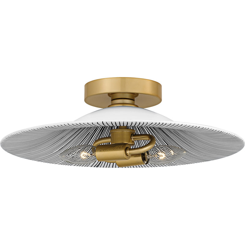 Quoizel - QFL6789LGK - Two Light Flush Mount - Indigo - Light Gold