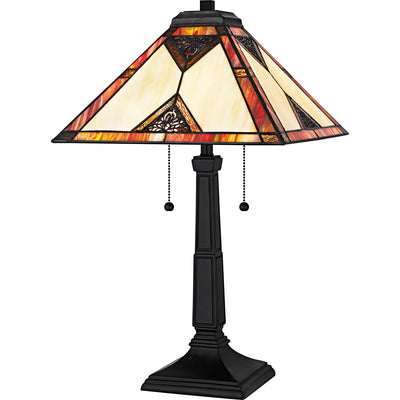 Quoizel - TF6816MBK - Two Light Table Lamp - Aiden - Matte Black