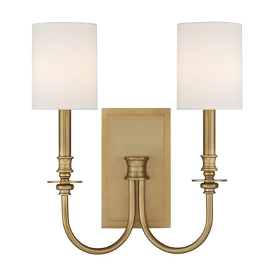 Crystorama - LLO-482-AG - Two Light Wall Sconce - Lloyd - Aged Brass