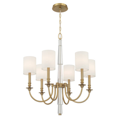 Crystorama - LLO-486-AG - Six Light Chandelier - Lloyd - Aged Brass