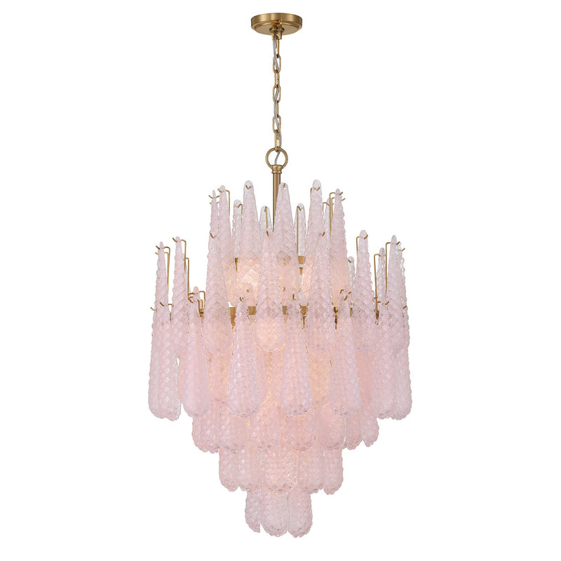 Crystorama - OLL-6006-AG-BH - 16 Light Chandelier - Ollie - Aged Brass