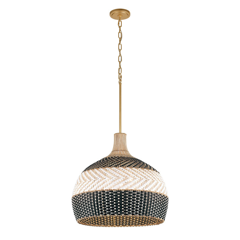 Crystorama - ZAN-9005-SG-MK - Five Light Pendant - Zanzibar - Soft Gold