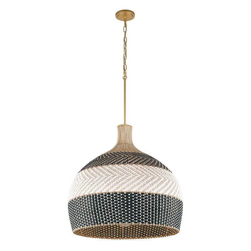 Crystorama - ZAN-9006-SG-MK - Six Light Pendant - Zanzibar - Soft Gold