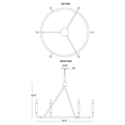 Mavisten Edition Carbonia Chandelier